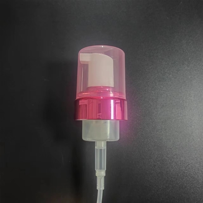 K515光沢があるピンクのPEの帽子が付いているNonspill液体石鹸の泡ポンプ