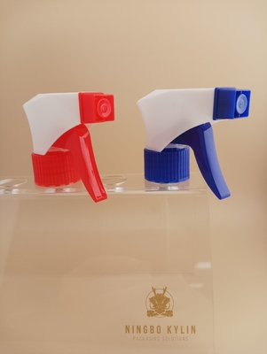 トリガースプレーヤー 化粧品 28mm 28/400 28/410 肋状 青白 携帯式 手ポンプ プラスチック 重量清掃