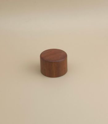 木の穀物 丸いプラスチック 化粧品ボトル用の滑らかな蓋