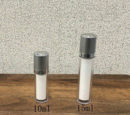 豪華 旋回ロック 空気のないポンプボトル 15ml 10 Ml 平方 化粧液 ローション 空気のないポンプボトル