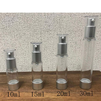 ソフトタッチ仕上げのエアレスポンプボトルカスタムプラスチック化粧品ボトルセット