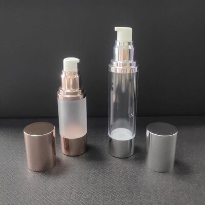 ローズゴールド シルバー 30ml 50ml 空気のないローションポンプ ガラスボトル 30ml トイスト空気のないポンプ ボトル