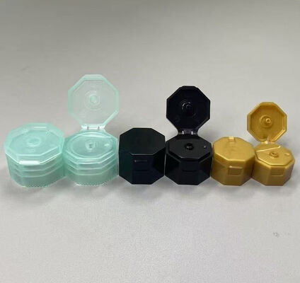 オクタゴン形 24mm フリップトップキャップ プラスチック特殊形 スナップキャップ