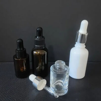 ホットセール 商品 目 顔 エッセンシャルオイル 化粧品 梱包 透明 15ml 30ml 50ml 平面 方形 ガラス ドロッパー ボトル