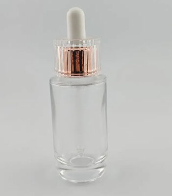 ガラス用30ml透明スキンケア血清エッセンシャルオイルボトル