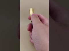 女性の完璧なルックのための化粧品アイラッシュブラシゴールデンスクリューリッド