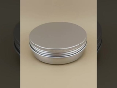 化粧品用カスタマイズされたCRC可能ビッグシルバーアルミニウムケース、スクリューキャップ付き