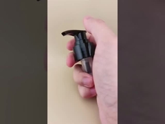 スキンケアボトルのための輝く黒色ローションポンプ螺旋リバードK201-9