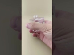 車用香水用四角滑らかな透明ガラス瓶