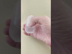 丸い角厚いソール 基礎のための透明ガラスボトル