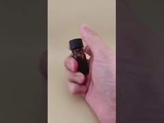 繊細なデザイン 透明 茶色 滑らか 丸い ガラス ボトル