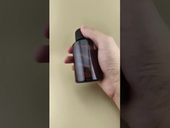 繊細なデザイン 明るい茶色 滑らかな丸いガラスボトル