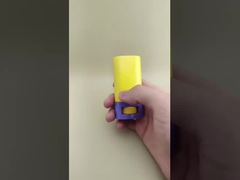 黄色と紫色の滑らかなリップバーム、リップスティック用パッケージ