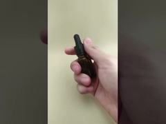 繊細なデザイン ミニ クリア ブラウン スムーズ 丸い ドラッパー ボトル スキンケア