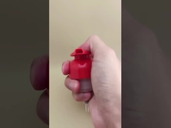 洗濯機 の ボトル に 用い られる 赤色 の プラスチック 泡 の ポンプ