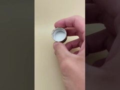 木の穀物 丸いプラスチック 化粧品ボトル用の滑らかな蓋