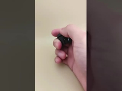 黒いプラスチック 丸い 滑らかな蓋 化粧品ボトル