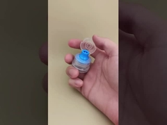 ニースデザイン クリアプラスチック 丸型リブ付きキャップ スキンケアボトル用