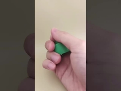 ペイントボトル用緑色のプラスチック製リブ付きゼリーキャップ