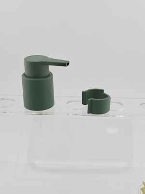 28/410 プラスチックの緑色マットクリップ ハンドスクリュークリームローションポンプ ボトル用