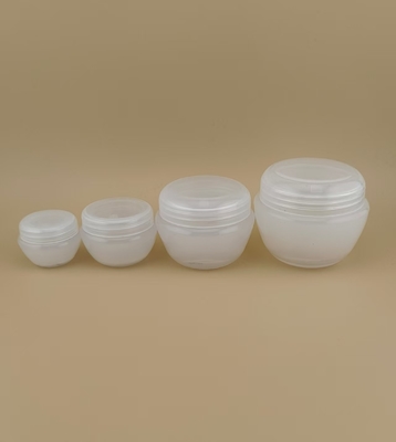 白いプラスチック クリーム 容器 スクロール蓋付き 皮膚ケア
