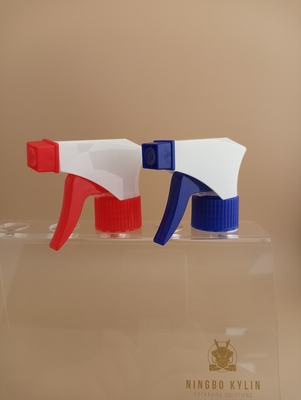 トリガースプレーヤー 化粧品 28mm 28/400 28/410 肋状 青白 携帯式 手ポンプ プラスチック 重量清掃
