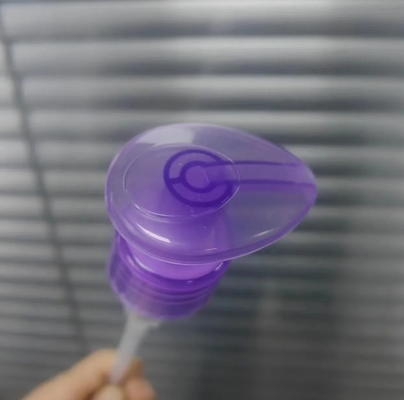 透明パープルボディローションディスペンサーポンプ ノンスピル 1.20 - 1.50ml/T