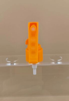 理髪用オレンジプラスチックミニトリガースプレー