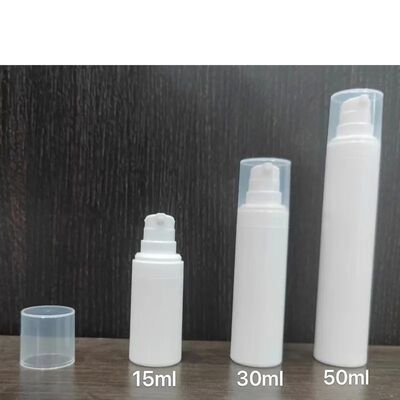 白黒血清プラスチック 50 ml エアレス ポンプ ボトル PP 販売用