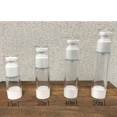 15ml 30ml 40ml 50ml 化粧品 空気のないボトル ボディクリーム 空気のないポンプボトル