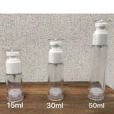 ホワイト PP 空気のないボトル ミニサンプル ローションクリームのための空気のないポンプボトル 30ml