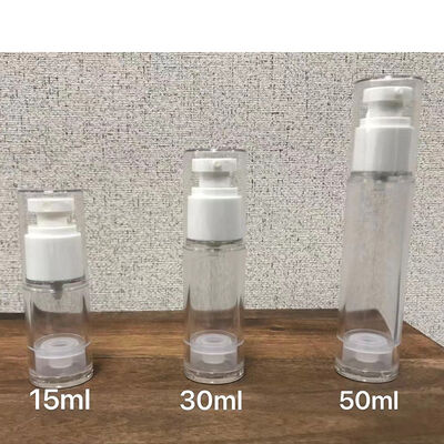 ホワイト PP 空気のないボトル ミニサンプル ローションクリームのための空気のないポンプボトル 30ml