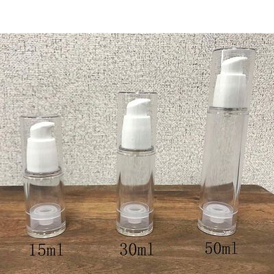 ホワイト PP 空気のないボトル ミニサンプル ローションクリームのための空気のないポンプボトル 30ml