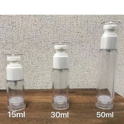 ホワイト PP 空気のないボトル ミニサンプル ローションクリームのための空気のないポンプボトル 30ml