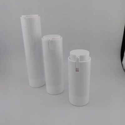 化粧品 梱包 30ml 空気のないポンプ ボトル ホワイト プラスチック ボトル ローション ポンプ PP ボトル