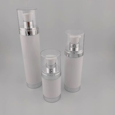 15ml 30ml 50ml AS丸透明黒色 オーダーメイド 空気のないボトル 血清ローション 空気のないポンプボトル