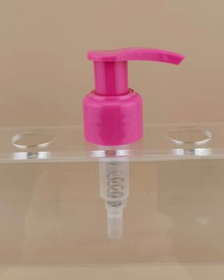新しいデザイン ピンク 左右ロックローションポンプ 化粧品用