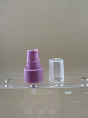 ローション トリートメント パンプ 半キャップ 紫色 化粧品 梱包 20/410 クリーム パンプ