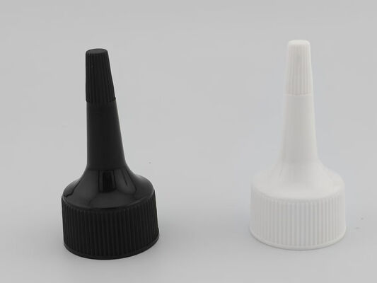 ボトルディスペンサーカバー 24mm ホワイトリブド 閉め スクロールキャップ