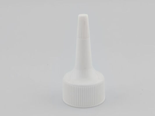 ボトルディスペンサーカバー 24mm ホワイトリブド 閉め スクロールキャップ