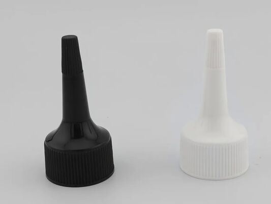ボトルディスペンサーカバー 24mm ホワイトリブド 閉め スクロールキャップ