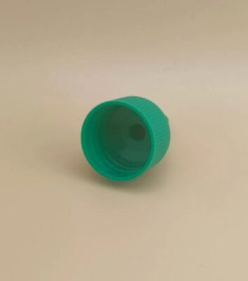 ペイントボトル用緑色のプラスチック製リブ付きゼリーキャップ