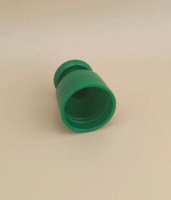 緑色プラスチック スムーズキャップ ボタン付き コスメティックボトル