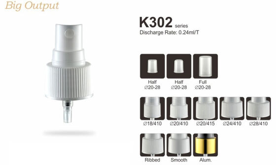 プラスチックのPP 香水霧スプレー 20/410 薄霧スプレー K302