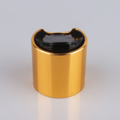 銀色 アルミ-プラスチック 丸い スムーズキャップ 白いボタン 皮膚ケアボトル