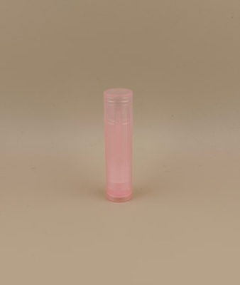 カスタマイズされたプラスチック製の小型で滑らかなクリアピンクのリップバーム包装、リップスティック用