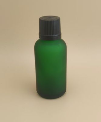 繊細なデザイン マット クリア ダークグリーン スムーズガラスボトル エッセンス