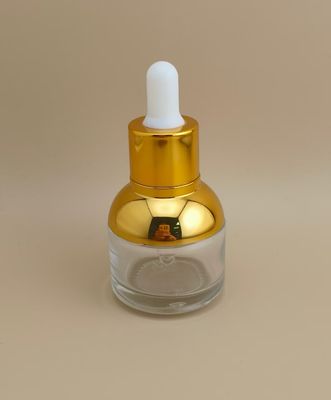 エッセンスのための美しい丸い透明のドロッパーボトル