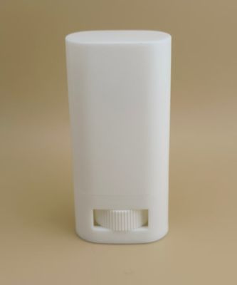 プラスチック製 白 フラット スムーズ リップバーム パッケージ CRC対応 蓋付き 口紅 化粧品パッケージ用途
