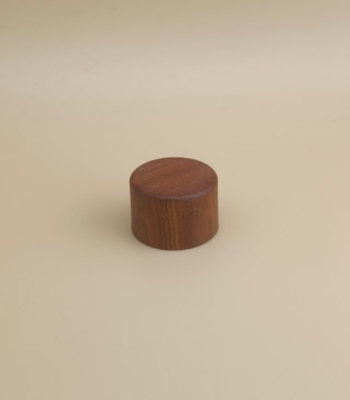 木の穀物 丸いプラスチック 化粧品ボトル用の滑らかな蓋